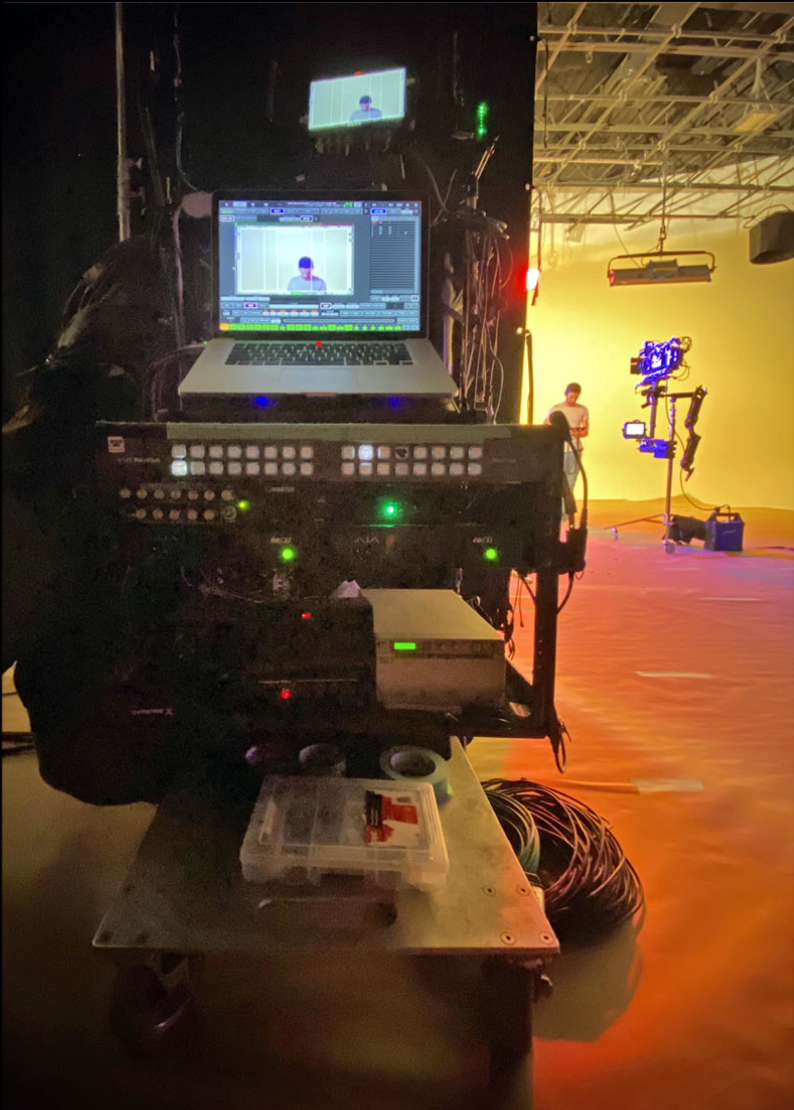 Full sized gear shot on set
